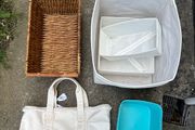 Various containers and storage