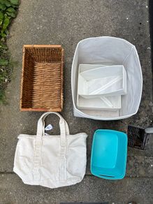 Various containers and storage