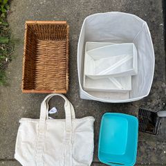 Various containers and storage