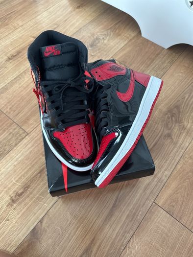 Air Jordan 1 high OG Patent Bred uk7.5 DS