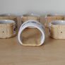 6 x Nicholas Mosse ceramic napkin holders Pansy pattern "seconds" FREEPOST Image 4