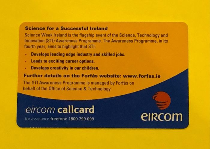 Callcard 1262 ODS Science Week