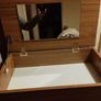 bedroom brown chest of drawers with lift up top Image 4