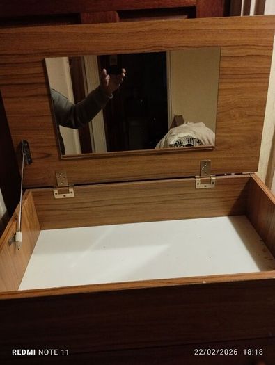 bedroom brown chest of drawers with lift up top