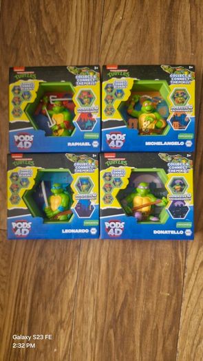 Tennage Mutant Ninja Turtles Pods 4D comnnection Collection -