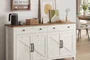 Kitchen Cabinet Sideboard with Drawers, Storage Cabinet with Doors, Adjustable Shelf