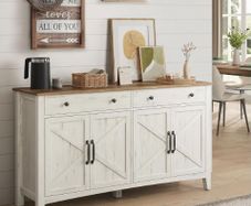 Kitchen Cabinet Sideboard with Drawers, Storage Cabinet with Doors, Adjustable Shelf