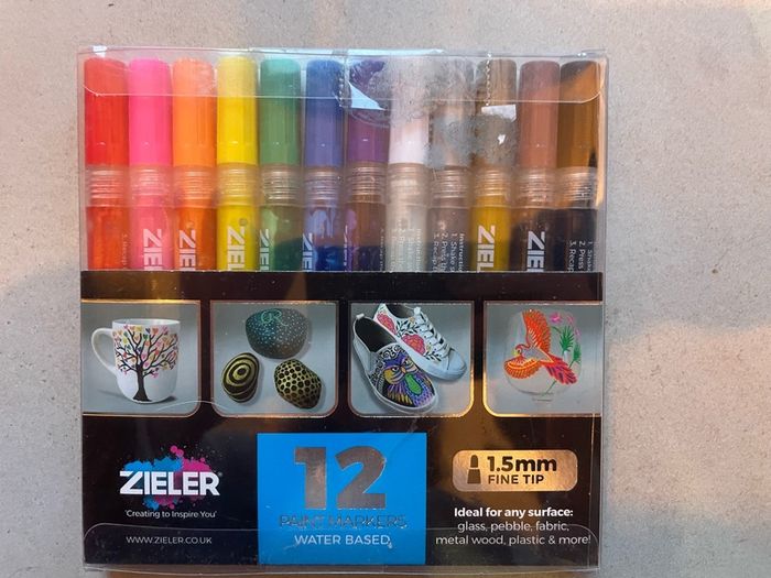 paint markers water based Zieler 12 pcs for any surface brand new