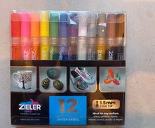 paint markers water based Zieler 12 pcs for any surface brand new