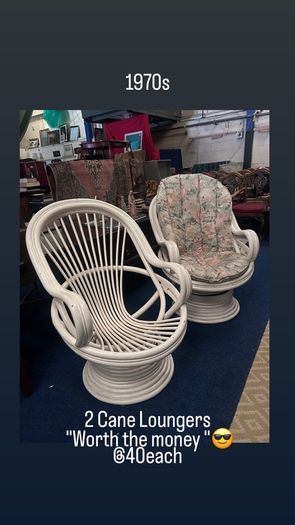 vintage bamboo chairs