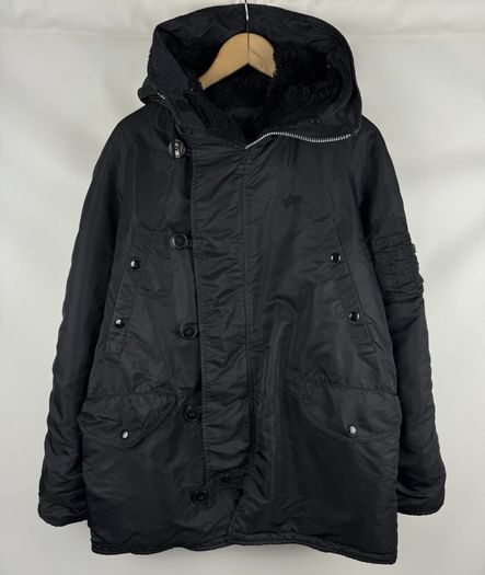 Alpha Industries Model 3A382 Parka Jacket Black Size M