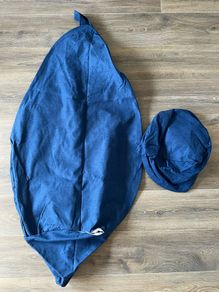 Bean Bag & Footstool Cover - Blue