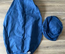 Bean Bag & Footstool Cover - Blue