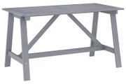 Garden Dining Table Grey 140x70x73.5 cm Solid Acacia Wood