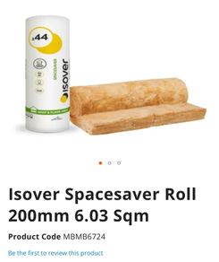200mm Attic Insulation - 5no. rolls