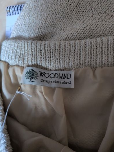 Woodland Knit Champagne Fine End Skirt. (Design  in Ireland) S. 2 -12. B.N.W.T.       Add Up.