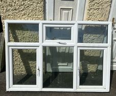 White pvc window
