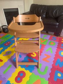 wooden high chair