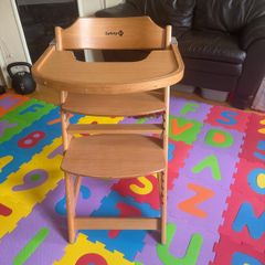 wooden high chair