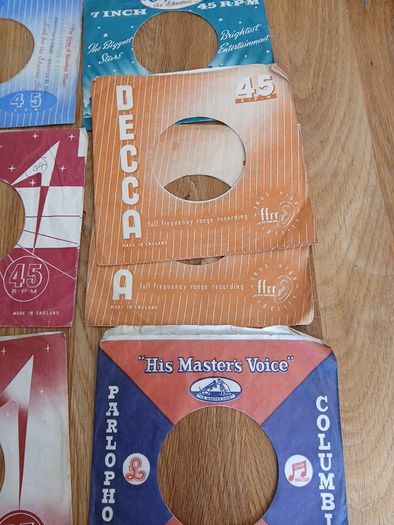 Vintage 7" Record sleeves