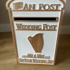 Wedding post box for cards