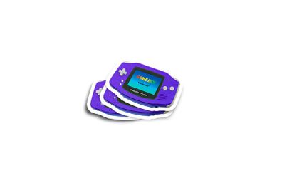 Nintendo GBA Gameboy Advance Glossy Stickers 2-Pack