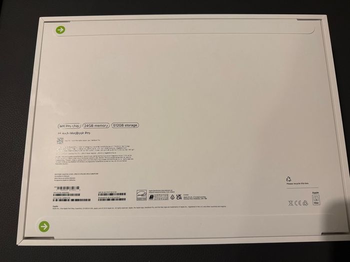 MacBook Pro 14-inch 24/512GB (M4 Pro 2025 IRISH STOCK)Brand New Sealed 1 year Apple Warranty RECEIPT