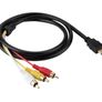 HDMI Male To 3 RCA Audio Video AV Jack Cable Black Image 4