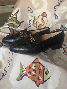 UNISA Reptile Effect Leather Flats