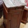 English Mahogany Bedside Cabinet Image 2