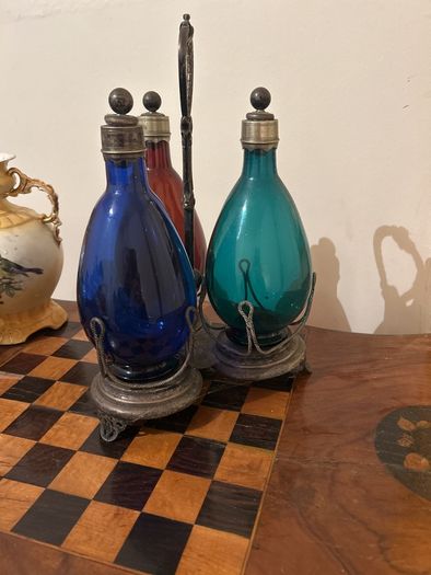 Rare Vintage Victorian Decanter Set