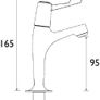 Value High Neck Pillar Taps with Durable Ceramic Disc Valves, Deck Mounted, Chrome Finish Image 2