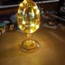 Egg shaped glass ornament Image 5
