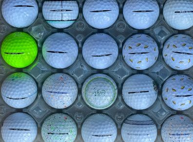 20 used mixed Vice golf balls