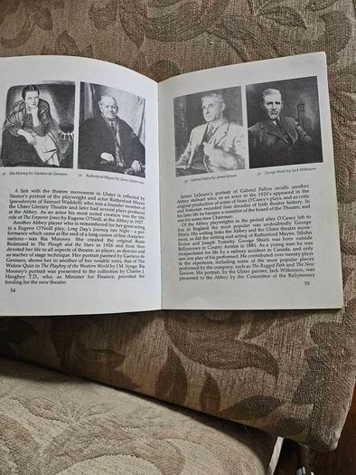 Pictures At The Abbey. The Collection Of The Irish National Theatre. By Lennox Robinson & Michael O' Haodha. First Edition Paperback In Good Condition.  See Photos For Same.