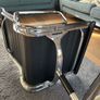 Eames EA 108 High-Backed Leather Swivel Chair Image 4
