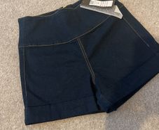 Brand new with tags on: Ladies denim high waist shorts - small