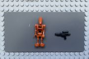 lego Star Wars sw0467 Battle Droid minifigure- Dark Orange, Angled Arm and Straight Arm