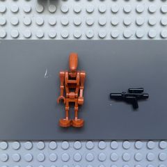 lego Star Wars sw0467 Battle Droid minifigure- Dark Orange, Angled Arm and Straight Arm