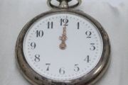 Vintage Bordeaux  Gents Mechanical  Silver Pocket Watch