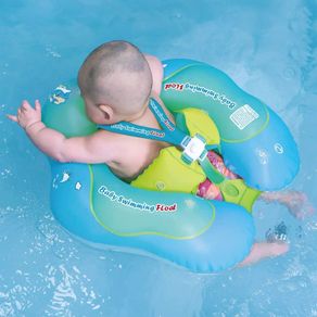 Inflatable Baby Swimming Float-Helps Baby Learn to Kick and Swim for the Age of 3-72 Months (Green, S)