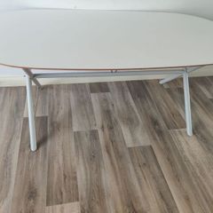 Oval White Dining Table 4 To 6 Seats