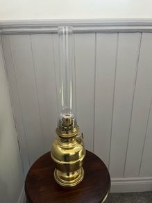 Vintage Brass Oil Lamp