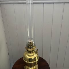 Vintage Brass Oil Lamp
