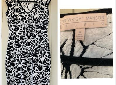 Fenn wright and Manson studio monochrome dress chic vintage