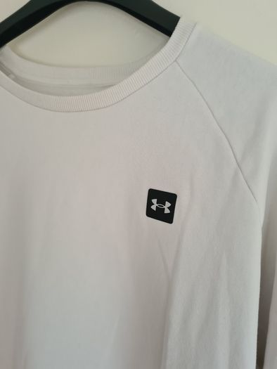 mens UNDER ARMOUR jumper sweater COLDGEAR white Size XXXL triple extra large crew neck