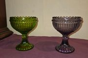 Pair of Littala Marimekko Finland candy bowls