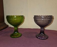 Pair of Littala Marimekko Finland candy bowls