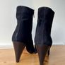 Dune Odell black heeled suede boots 8/41 Image 4