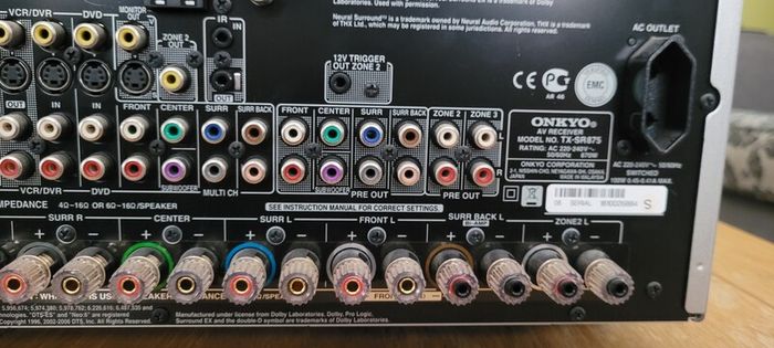 Onkyo TX-SR875 7.1 Home Cinema Receiver
